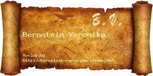 Bernstein Veronika névjegykártya